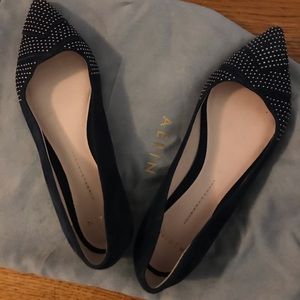 Barely worn navy Aerin Idonia Studded Flat